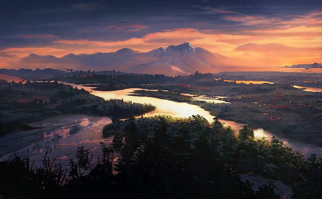 Modern community room with moveable partitions and people of different ages engaged in activities